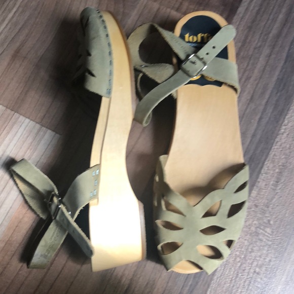 Swedish Hasbeens Shoes - New Swedish Hasbeens Woman Ornament Clog Sandal 7